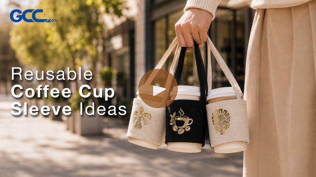GCC Vinyl Cutter - Reusable Coffee Cup Sleeve Ideas