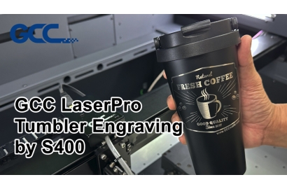 GCC LaserPro _ Гравировальный станок с поворотным патроном